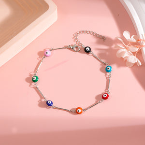 Ojitos blancos Anklet
