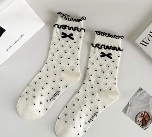 Coquette emo socks
